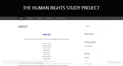 Desktop Screenshot of humanrightsstudyproject.org