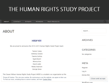 Tablet Screenshot of humanrightsstudyproject.org